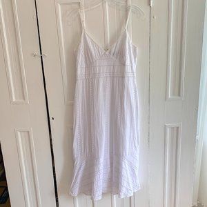Banana Republic White Eyelet Dress Size 6